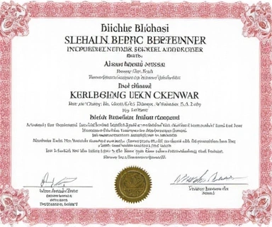 Zaświadczenie o ukończeniu kursu z interpretacji wyników badań laboratoryjnych